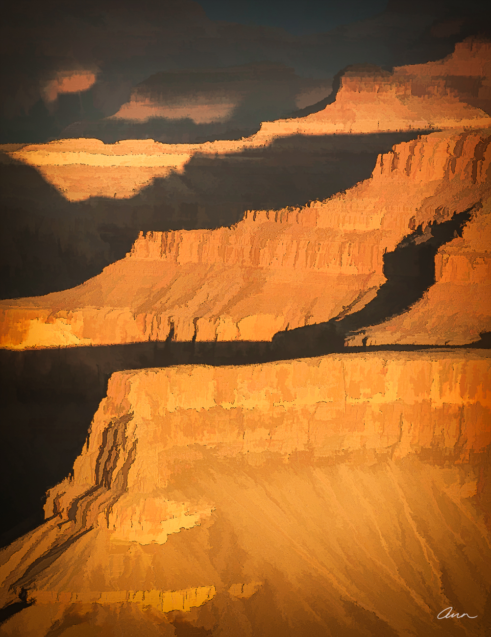 The Grand Canyon layers continue to evolve from solid fortress walls to grains of fine sand. Change takes time. Reinforce your...