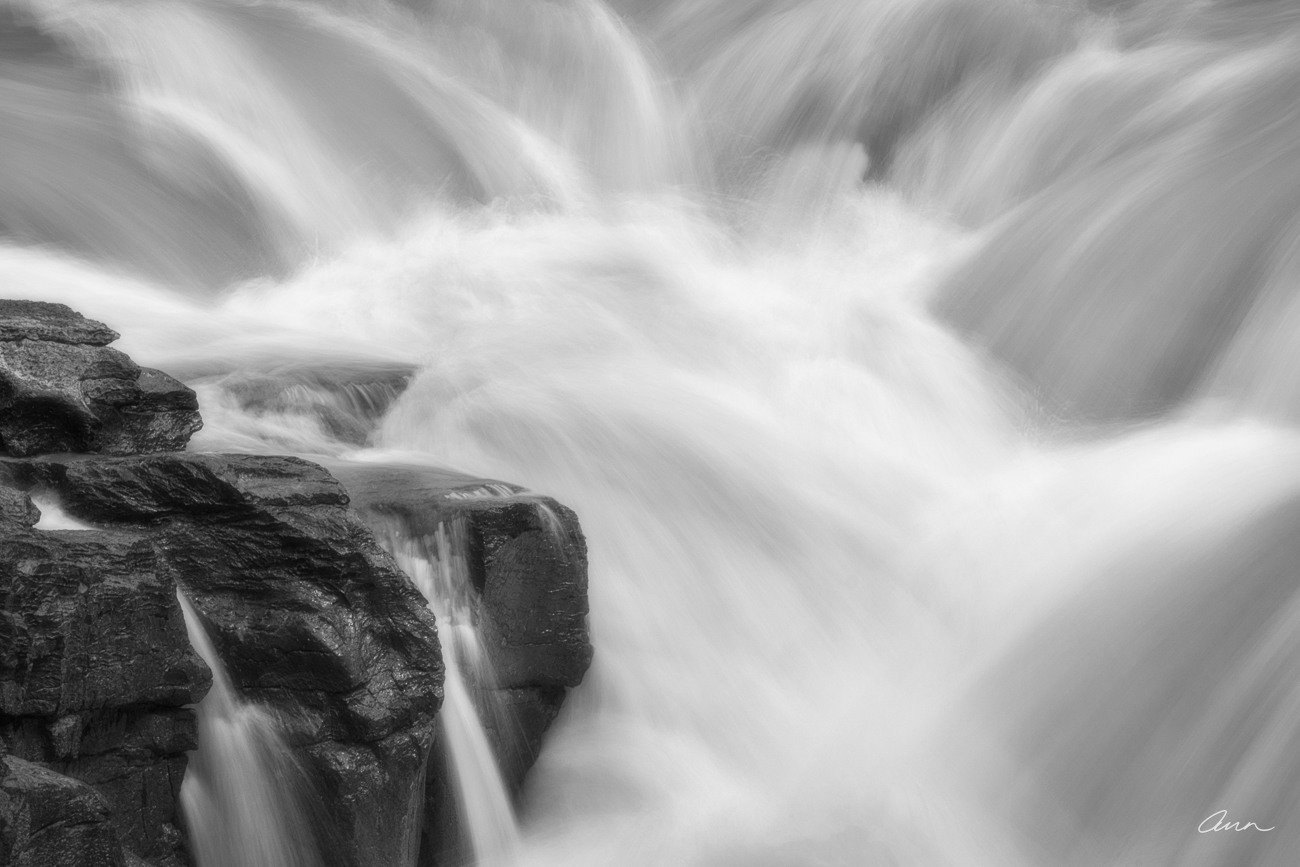 Raindrops flow, streams merge, rivers form, and each drop joins a greater force.A close-up of Sunwapta Falls in Jasper National...